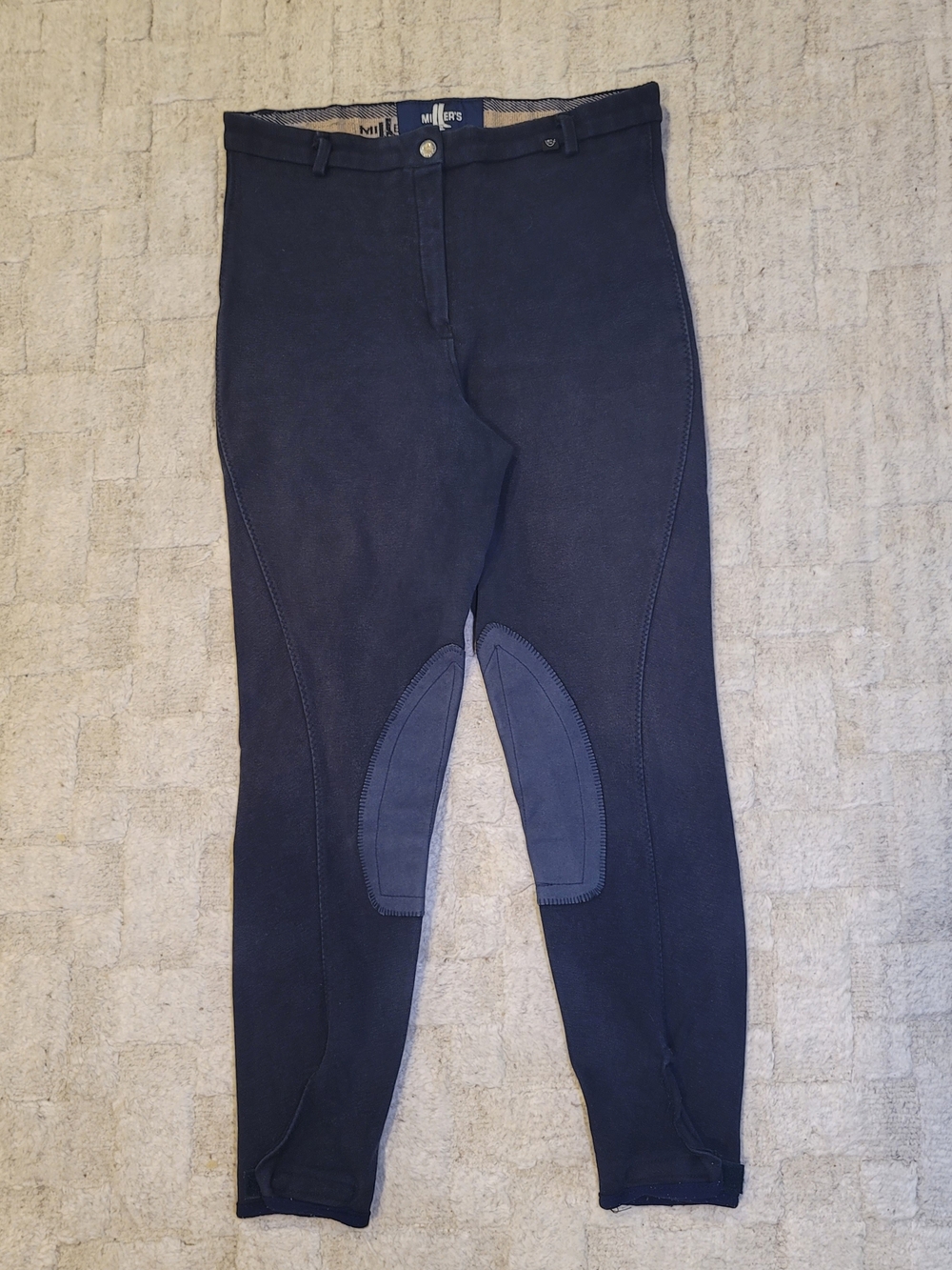 MILLER'S Equestrian Riding Breeches Knee Patch Navy Blue Women's Size 30